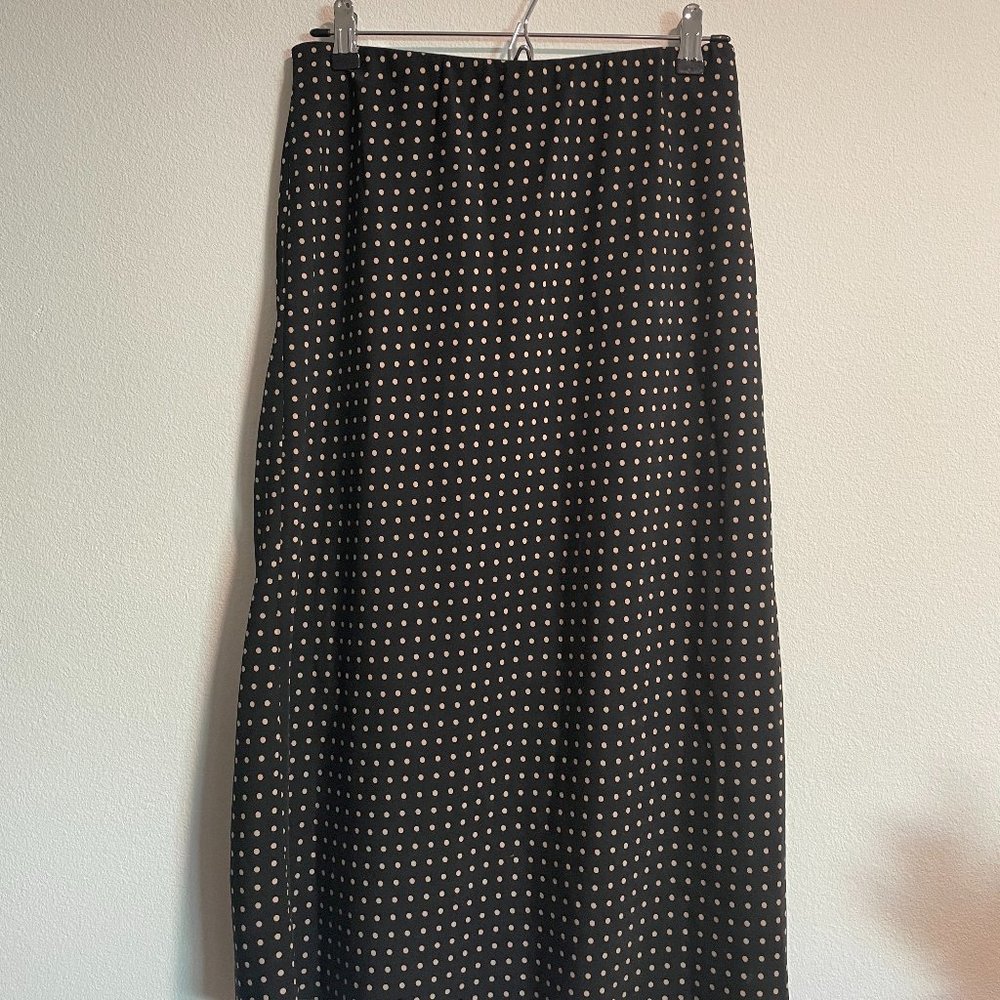 Sanctuary Black Polka Dot Slip Skirt